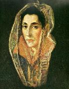 El Greco a lady USA oil painting artist